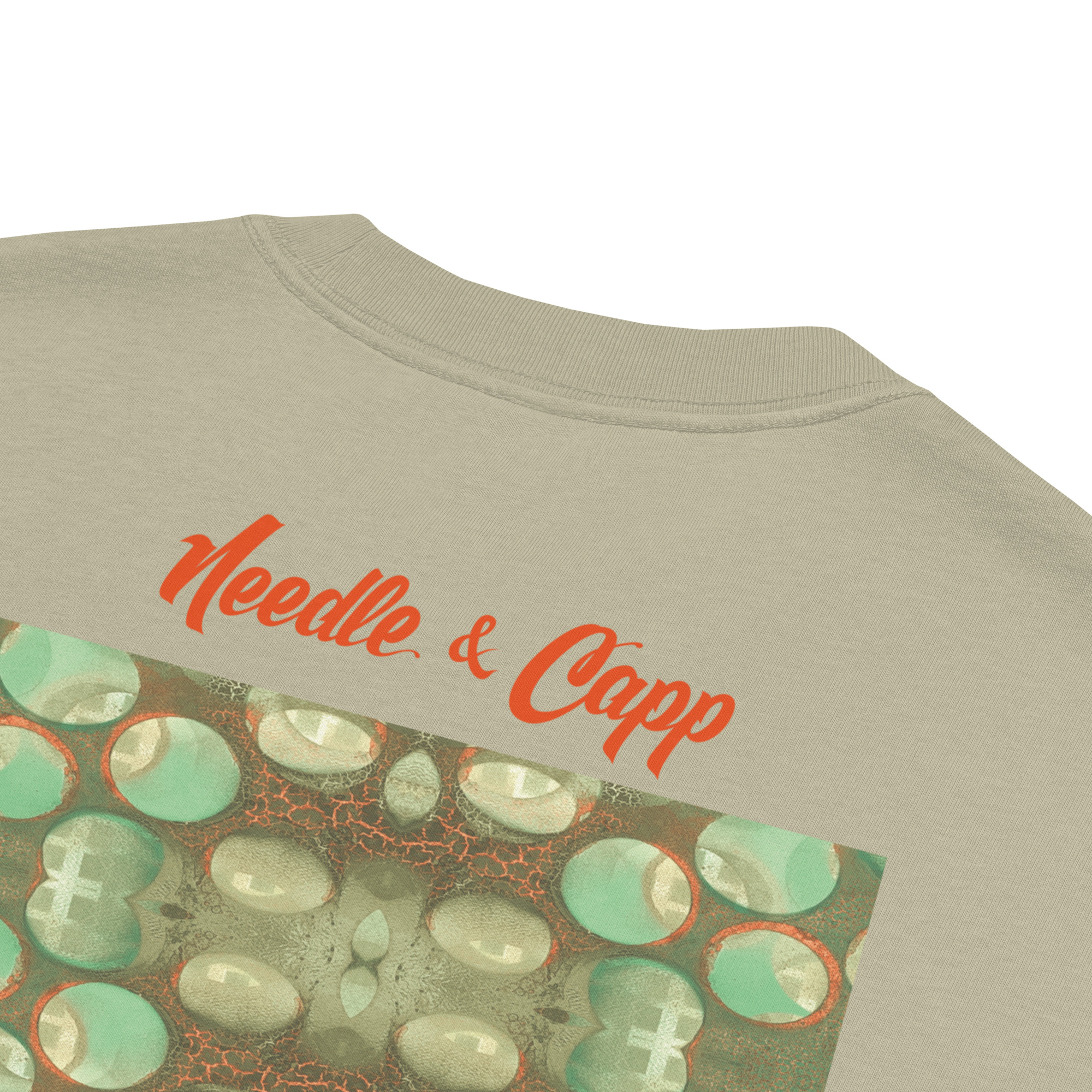 Crackle Back Printed Oversized faded Unisex t-shirt - Image 4