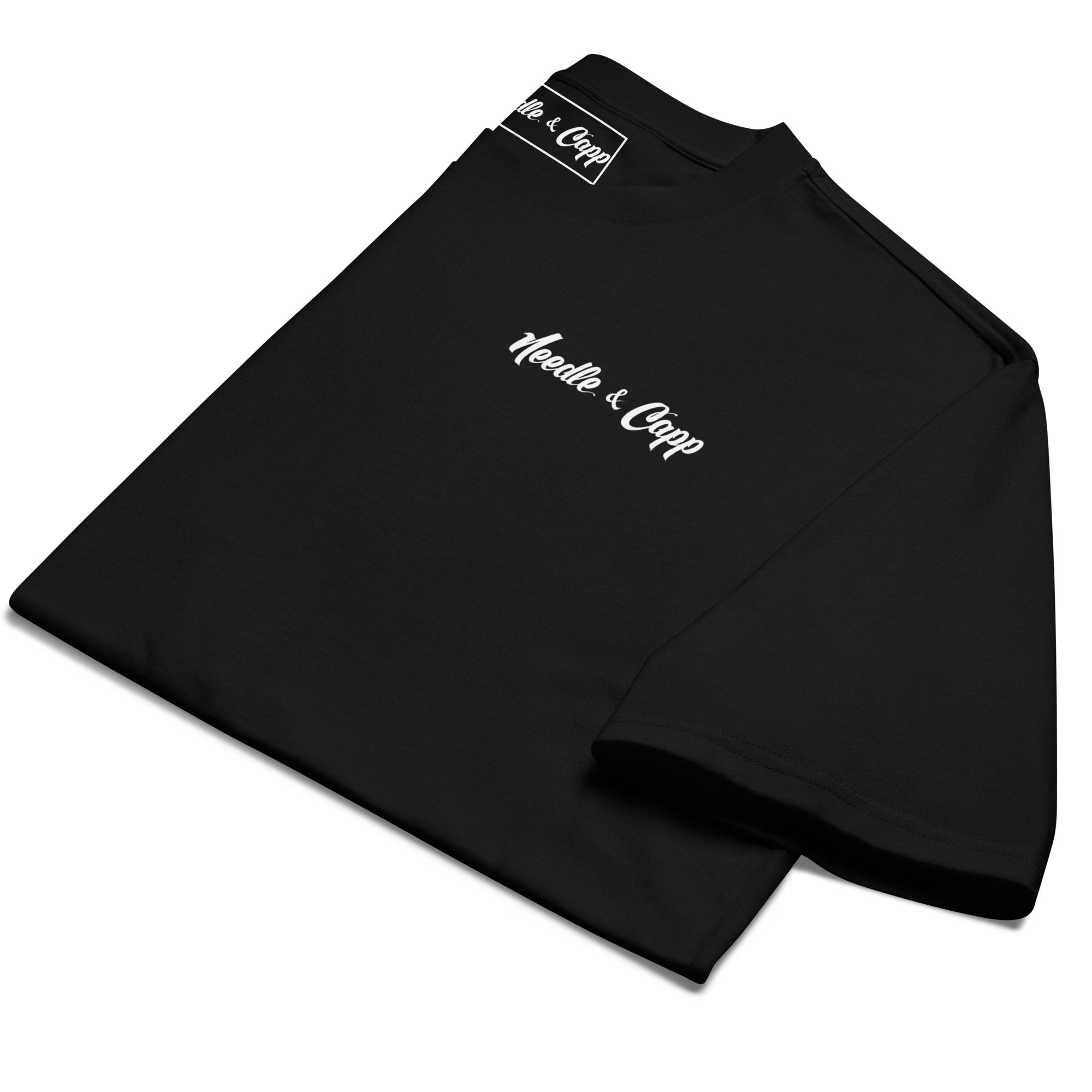 Chippinghouse No2 Back Printed Black Oversized Heavyweight T-Shirt - Image 3