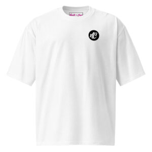 Shadow 38 Large Back Printed White Oversized Heavyweight T-shirt