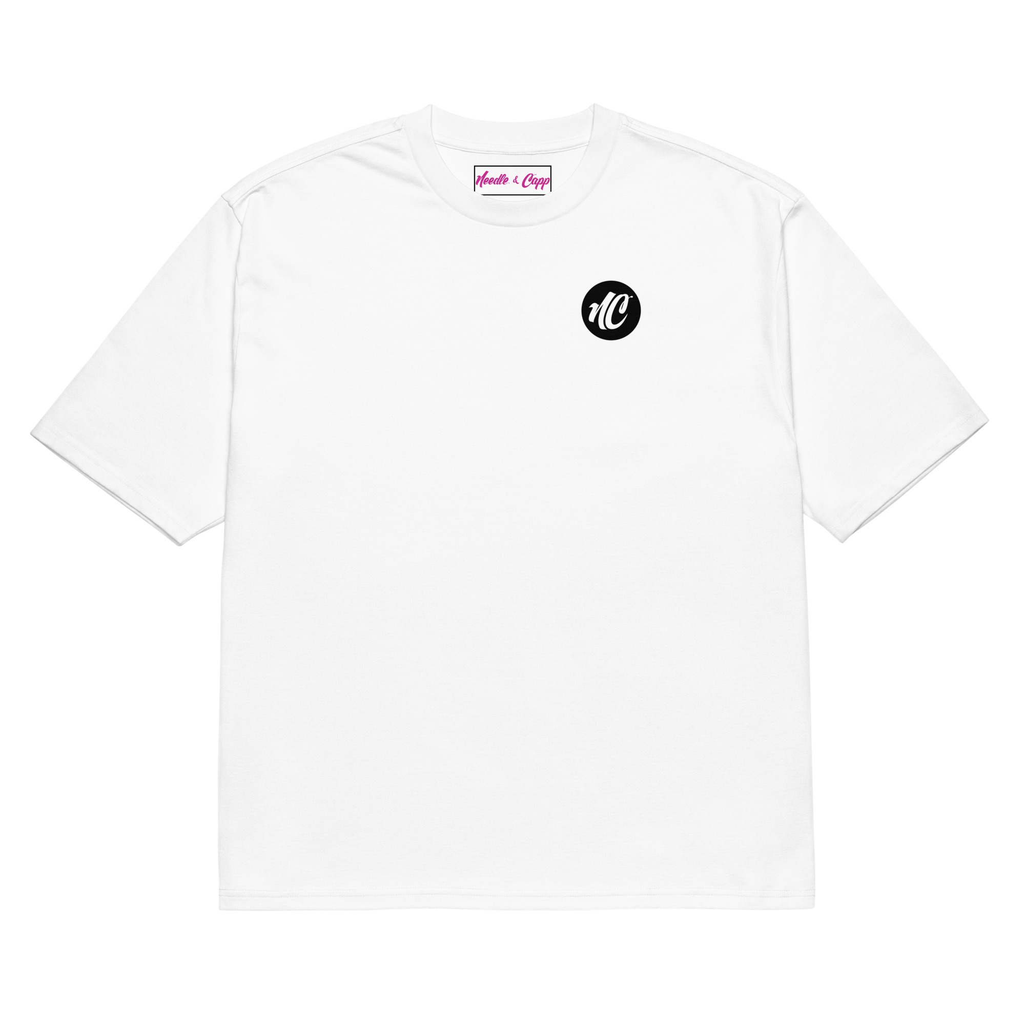 Shadow 38 Large Back Printed White Oversized Heavyweight T-shirt - Image 3