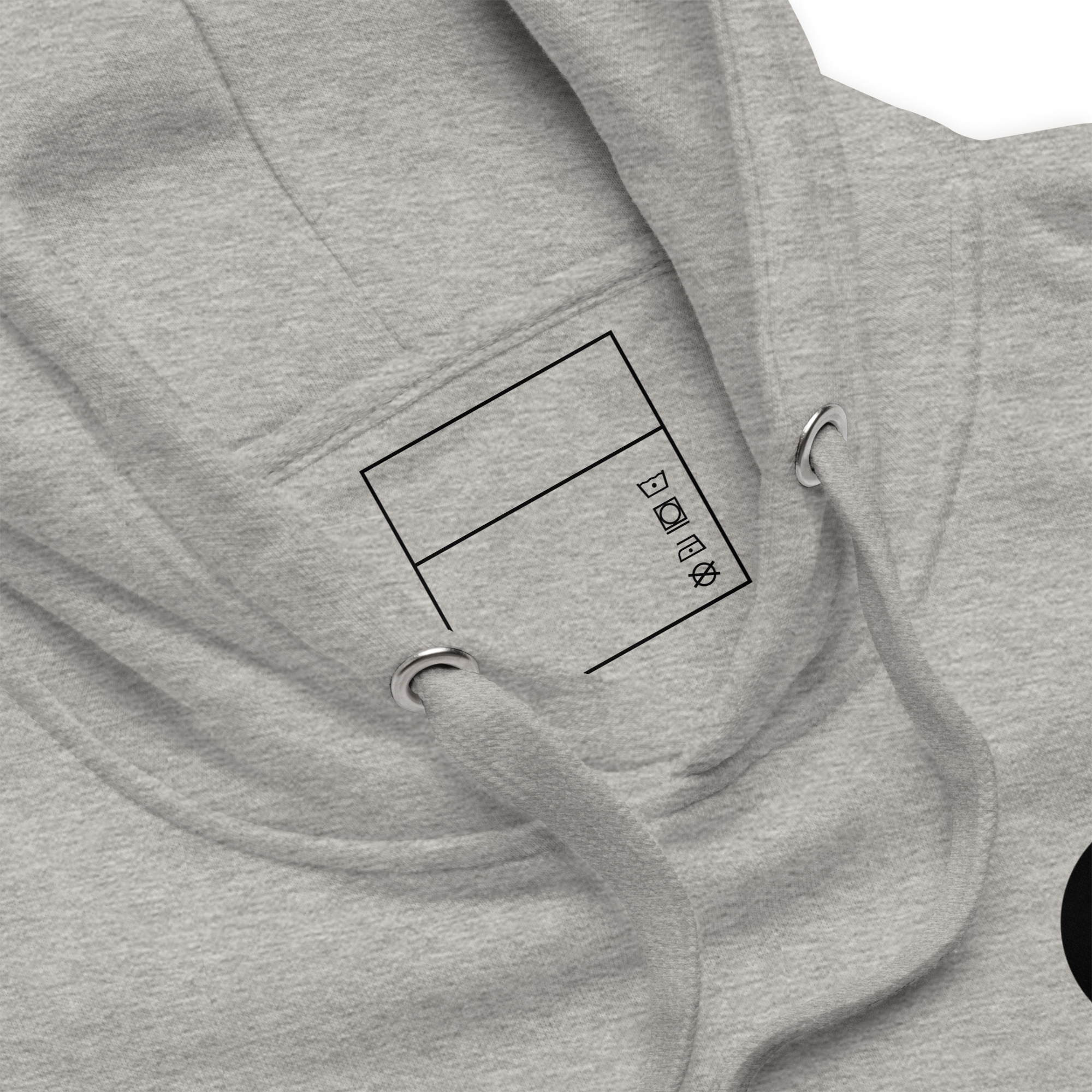 Shadow 39 Back Printed Light Grey Unisex Hoodie - Image 2