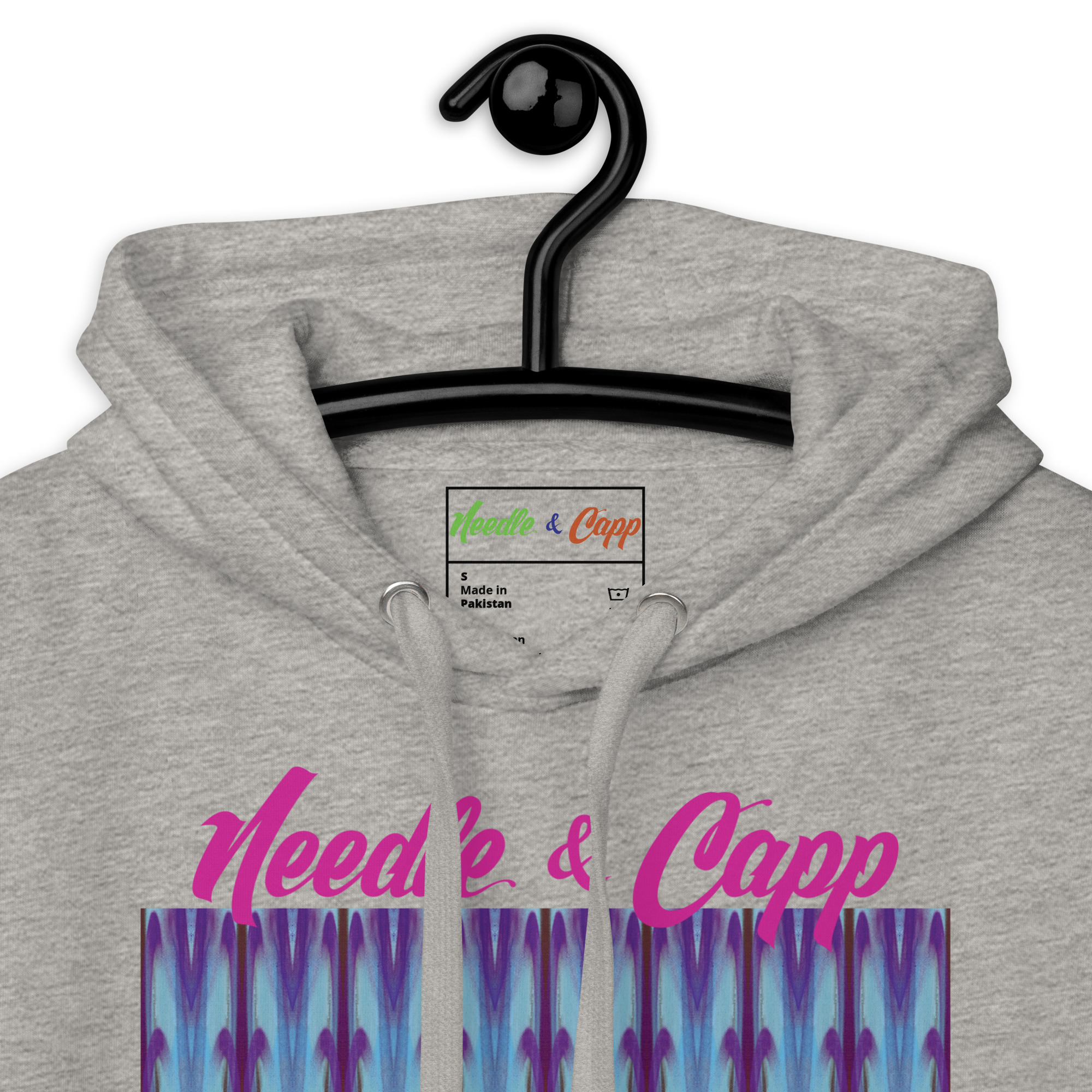 Ghost Columns Light Grey Unisex Hoodie - Image 3
