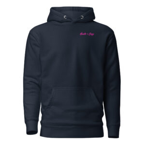 Seeing Stars Dark Navy Back Printed Unisex Hoodie