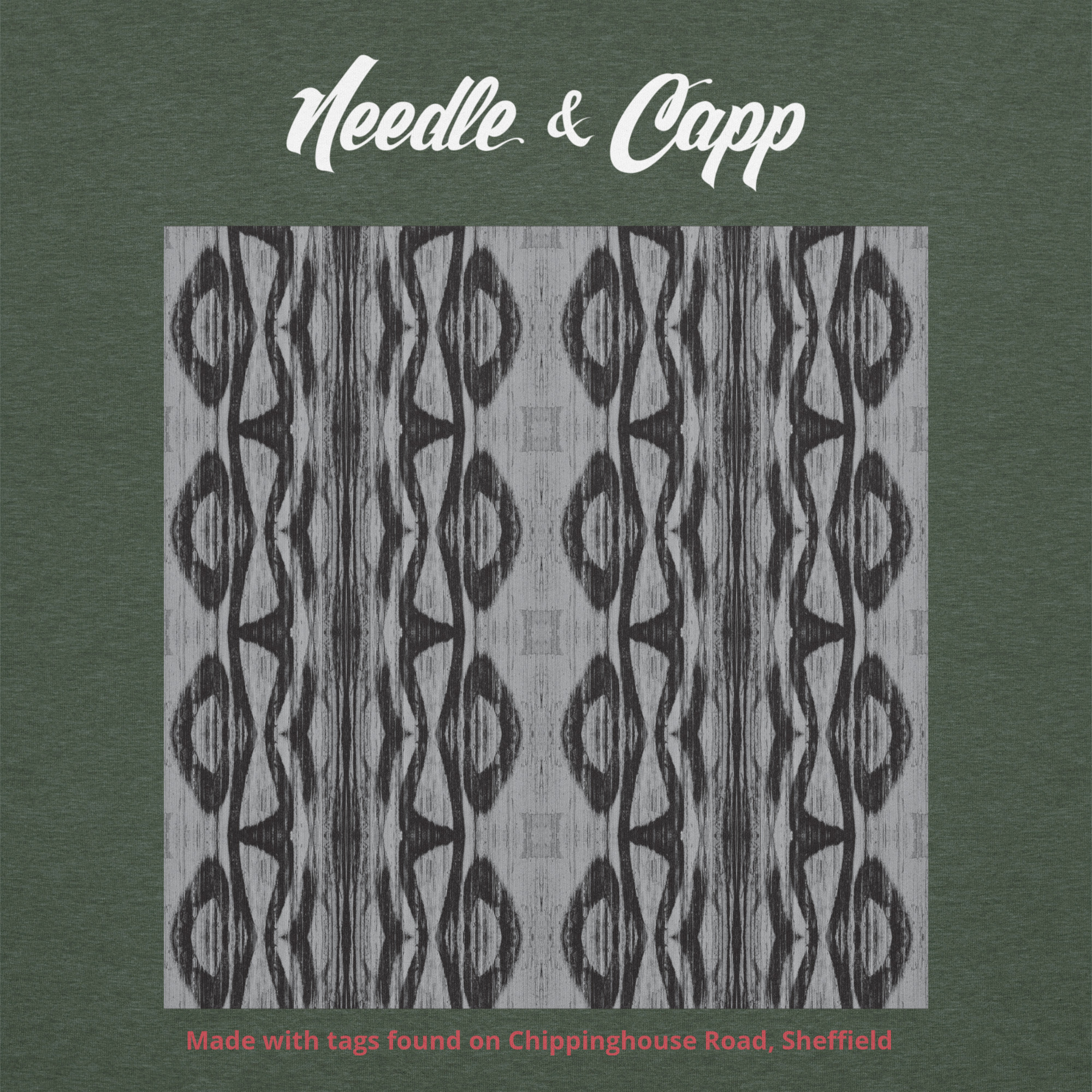 Chippinghouse No 2 Back Printed Heather Green Unisex t-shirt - Image 5