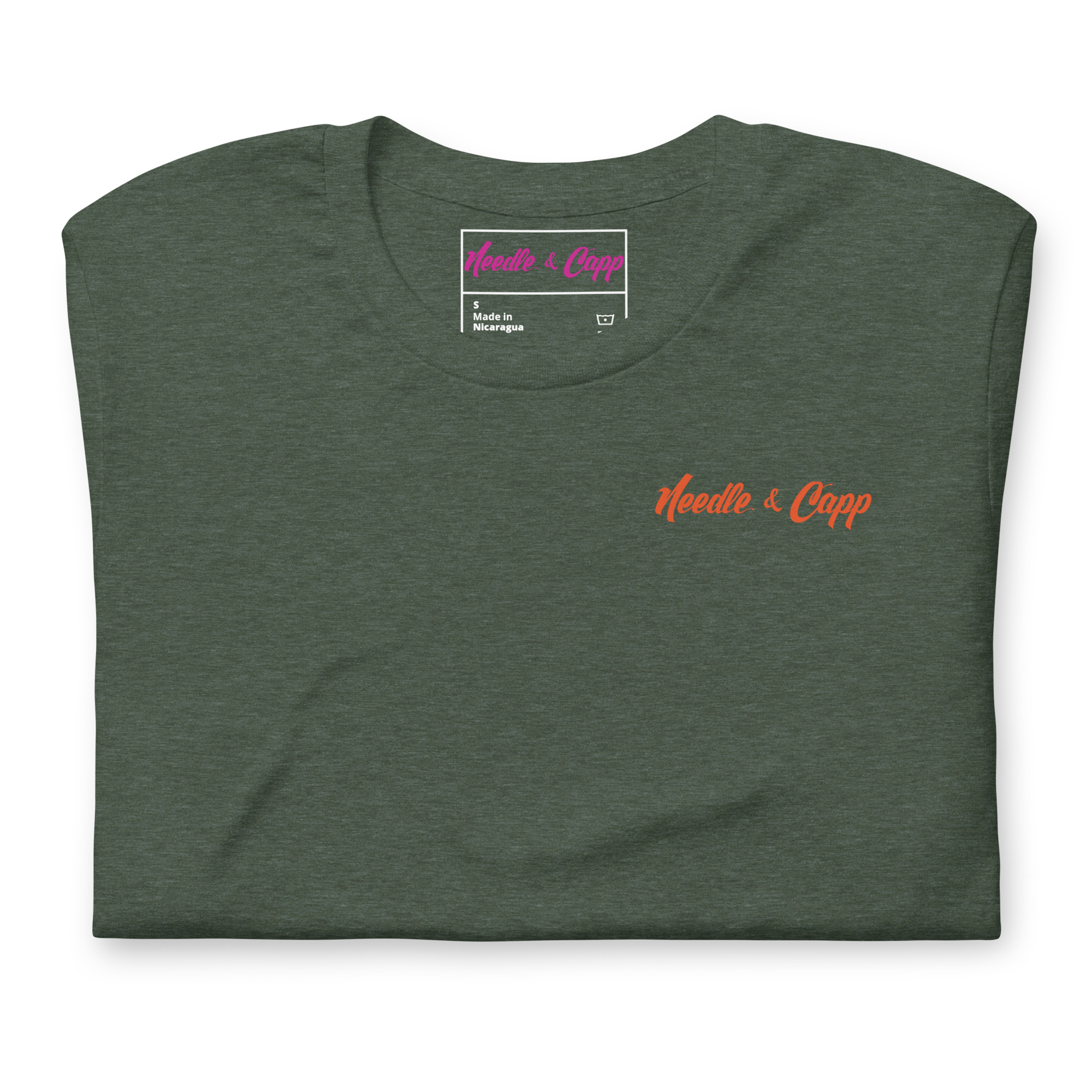 Chippinghouse No 2 Back Printed Heather Green Unisex t-shirt - Image 2