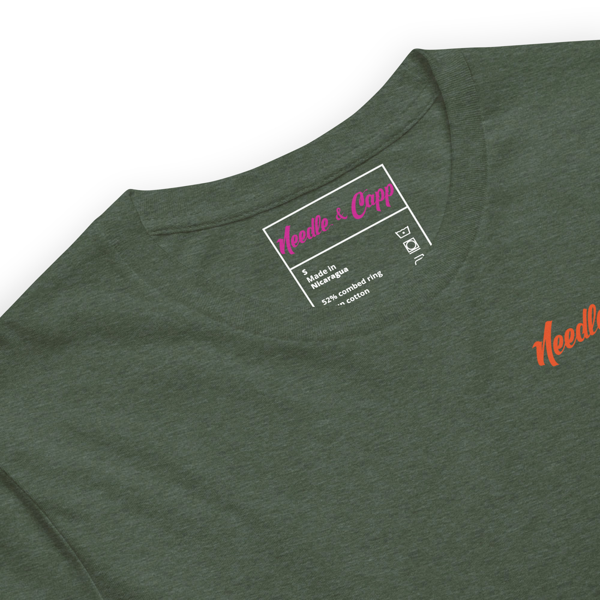 Chippinghouse No 2 Back Printed Heather Green Unisex t-shirt - Image 4