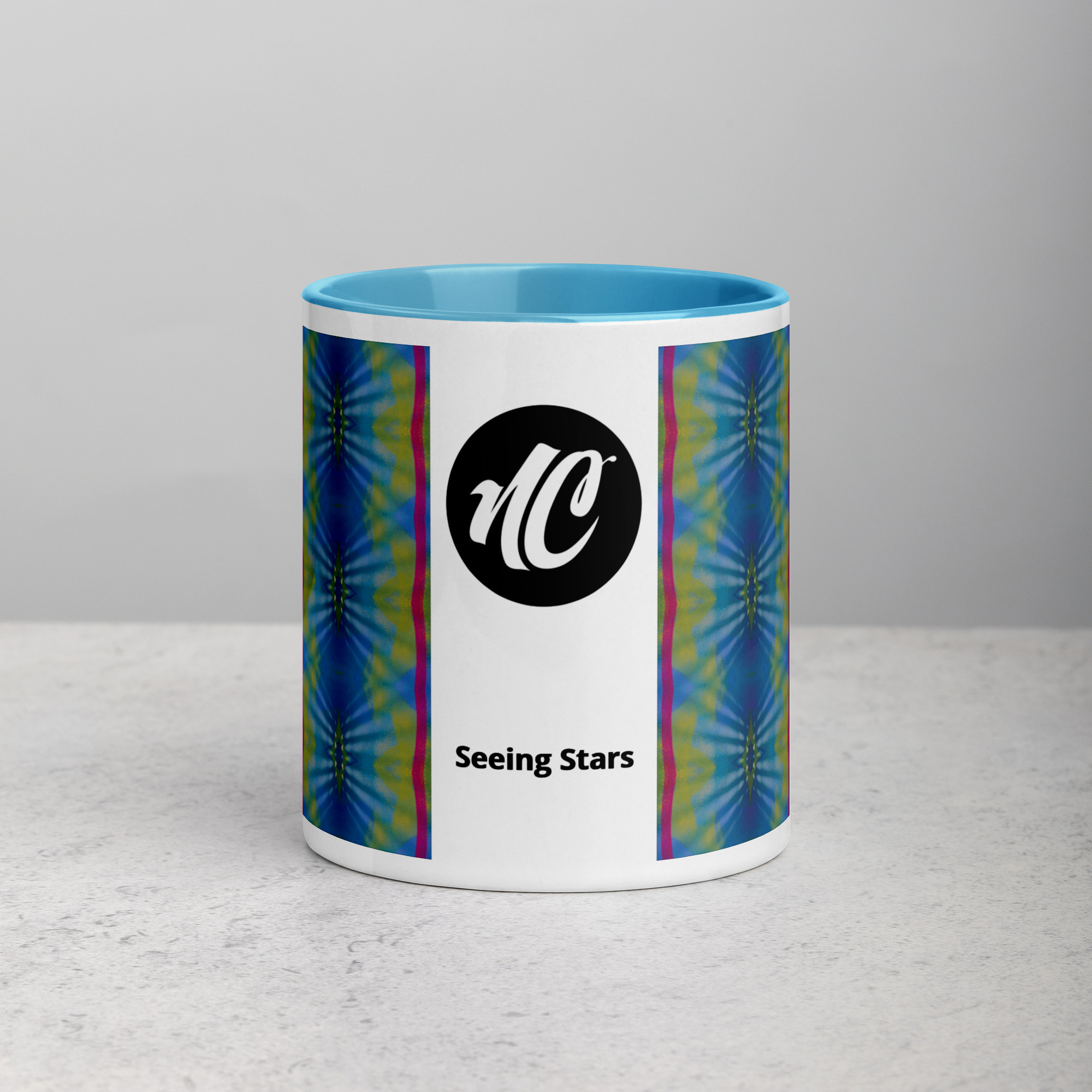 Seeing Stars Mug with Blue Inside - Image 2