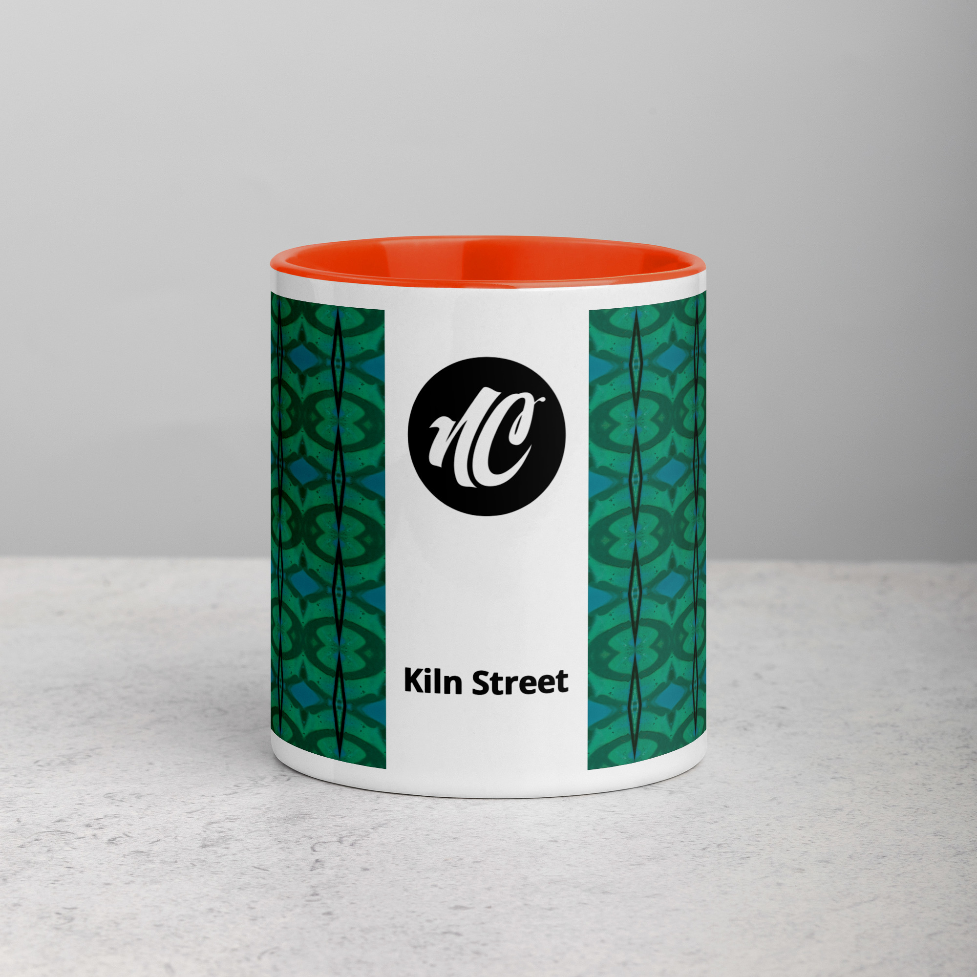 Kiln Streeet Mug with Orange Inside - Image 2