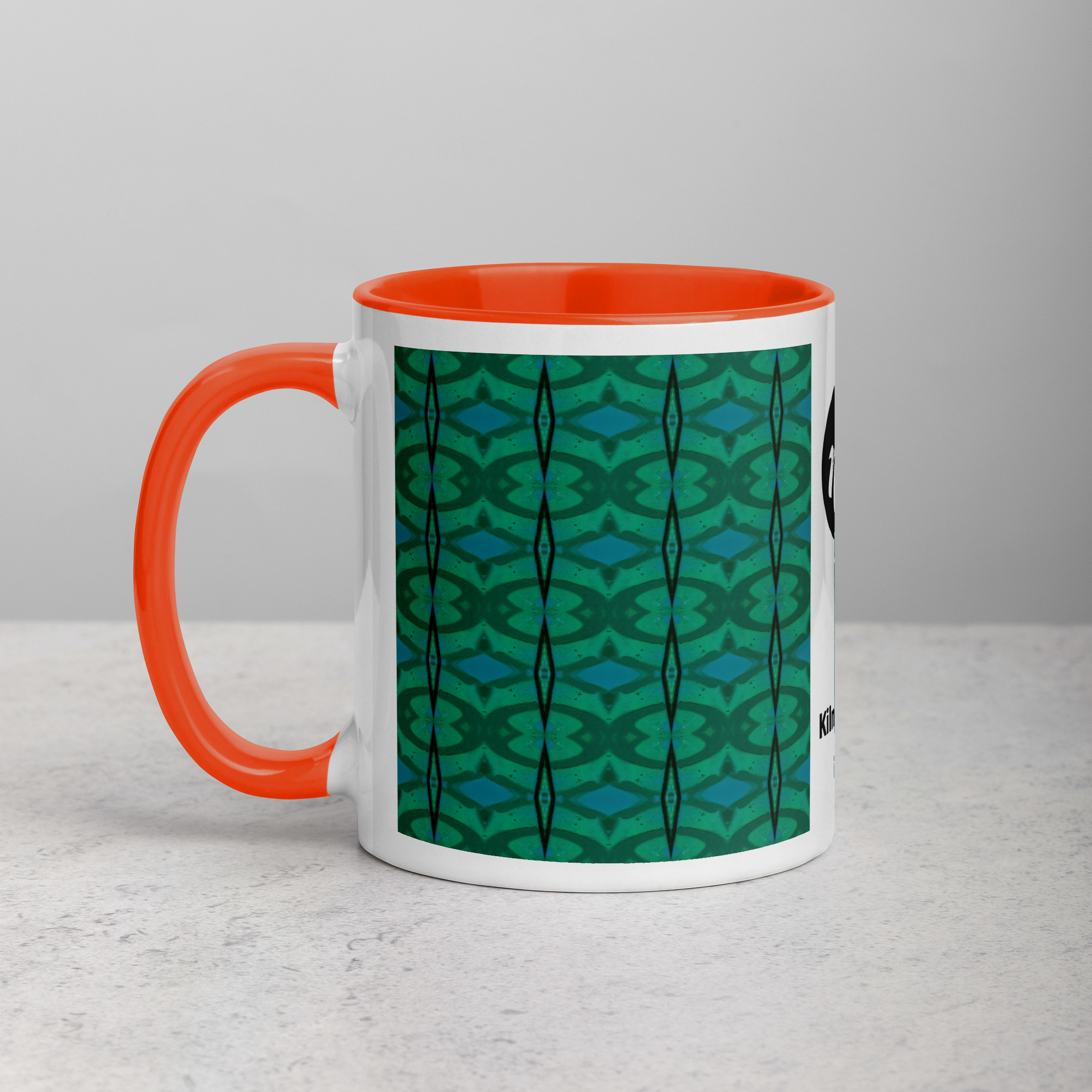 Kiln Streeet Mug with Orange Inside