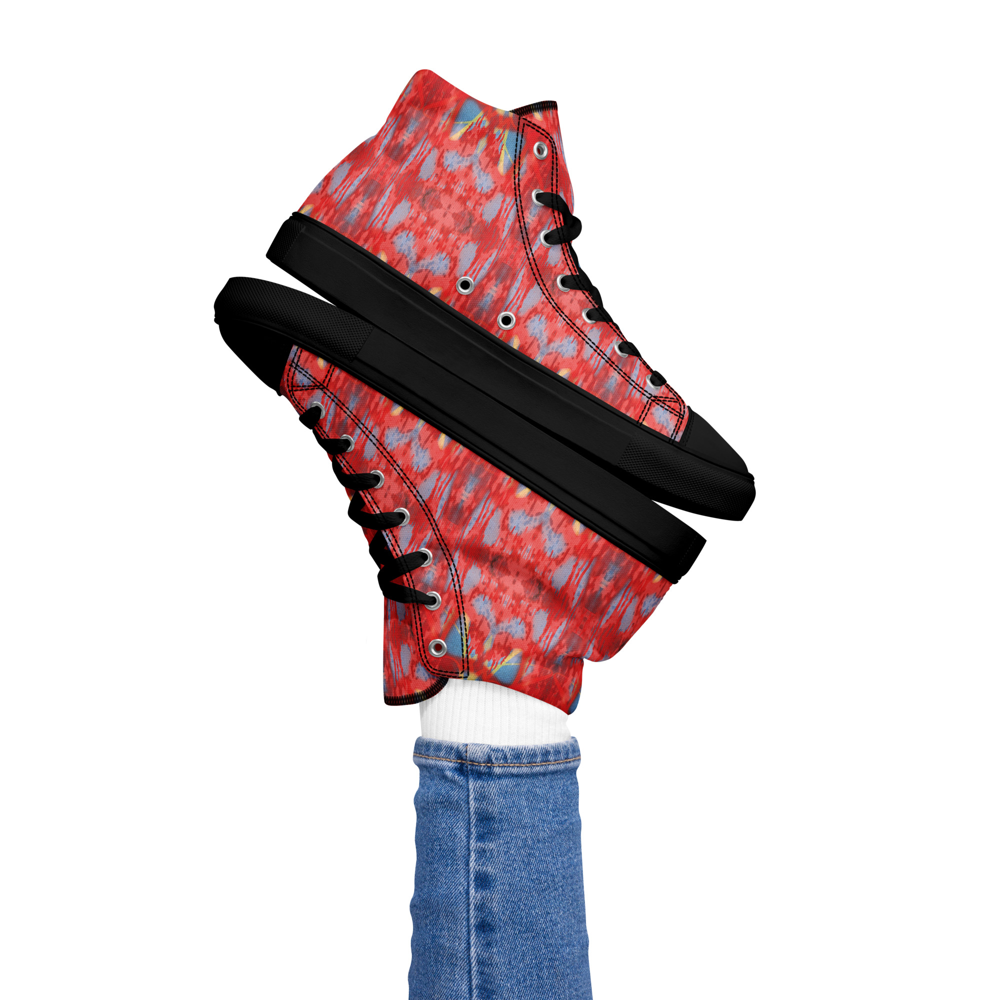 Neepsend Lane Women’s high top canvas shoes - Image 2