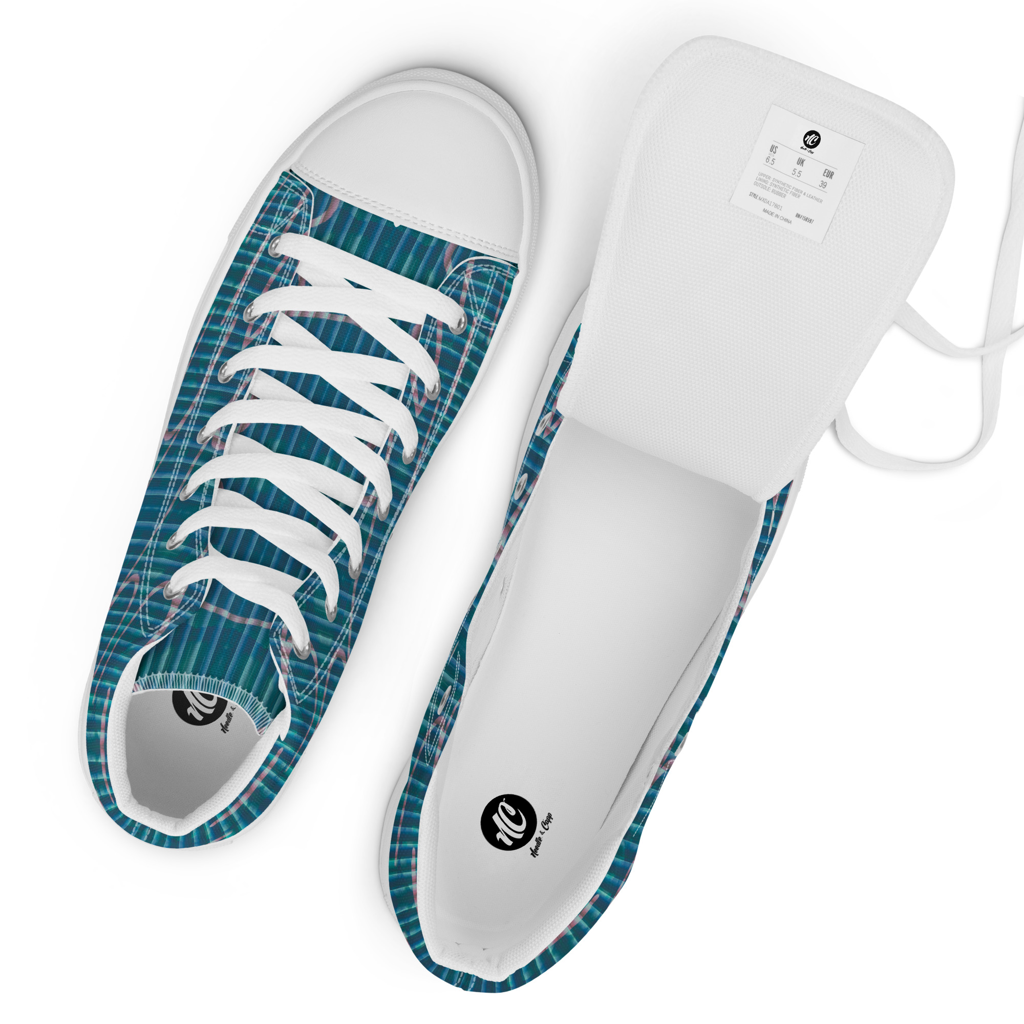 Bunsen Street Women’s high top canvas shoes - Image 3