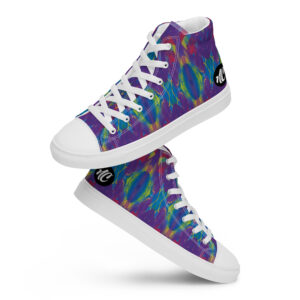 Regal Purple Women’s high top canvas shoes