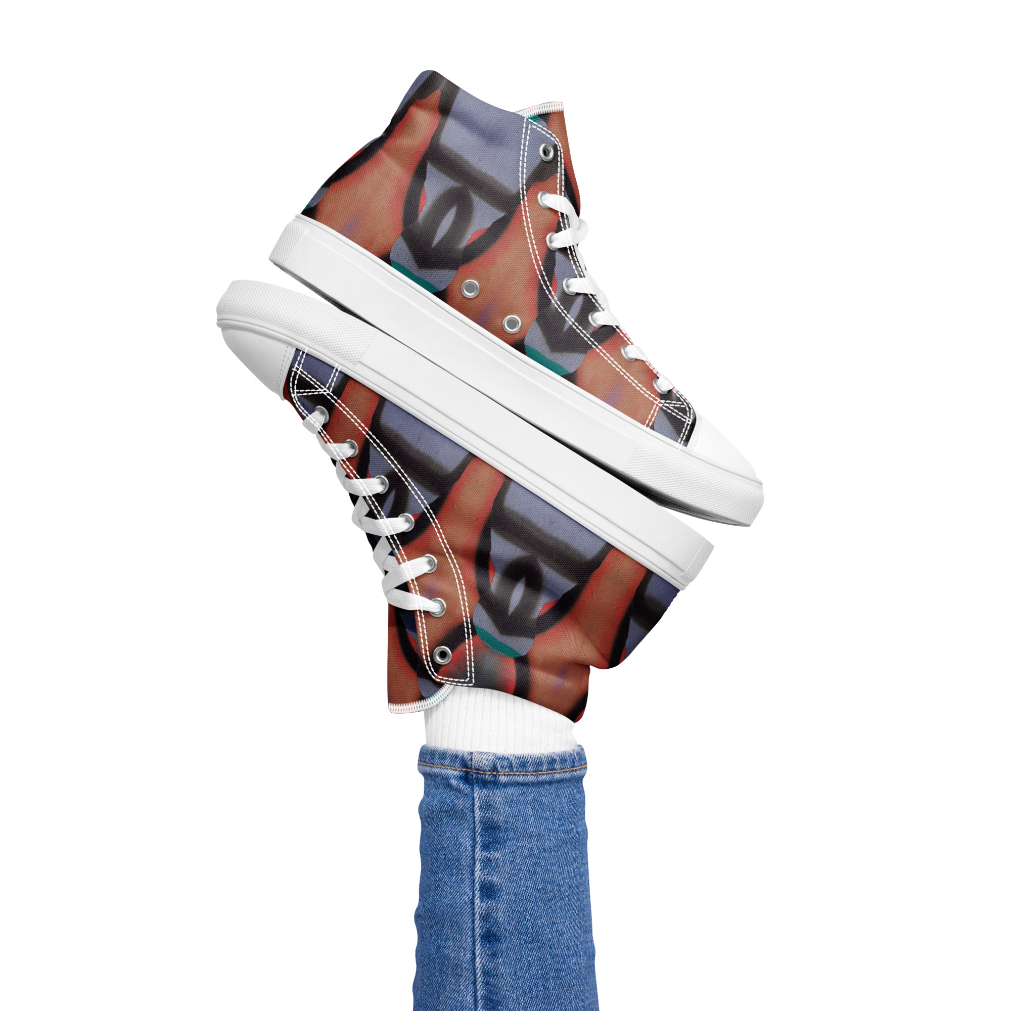 Leake Street N0 1 Women’s high top canvas shoes - Image 2