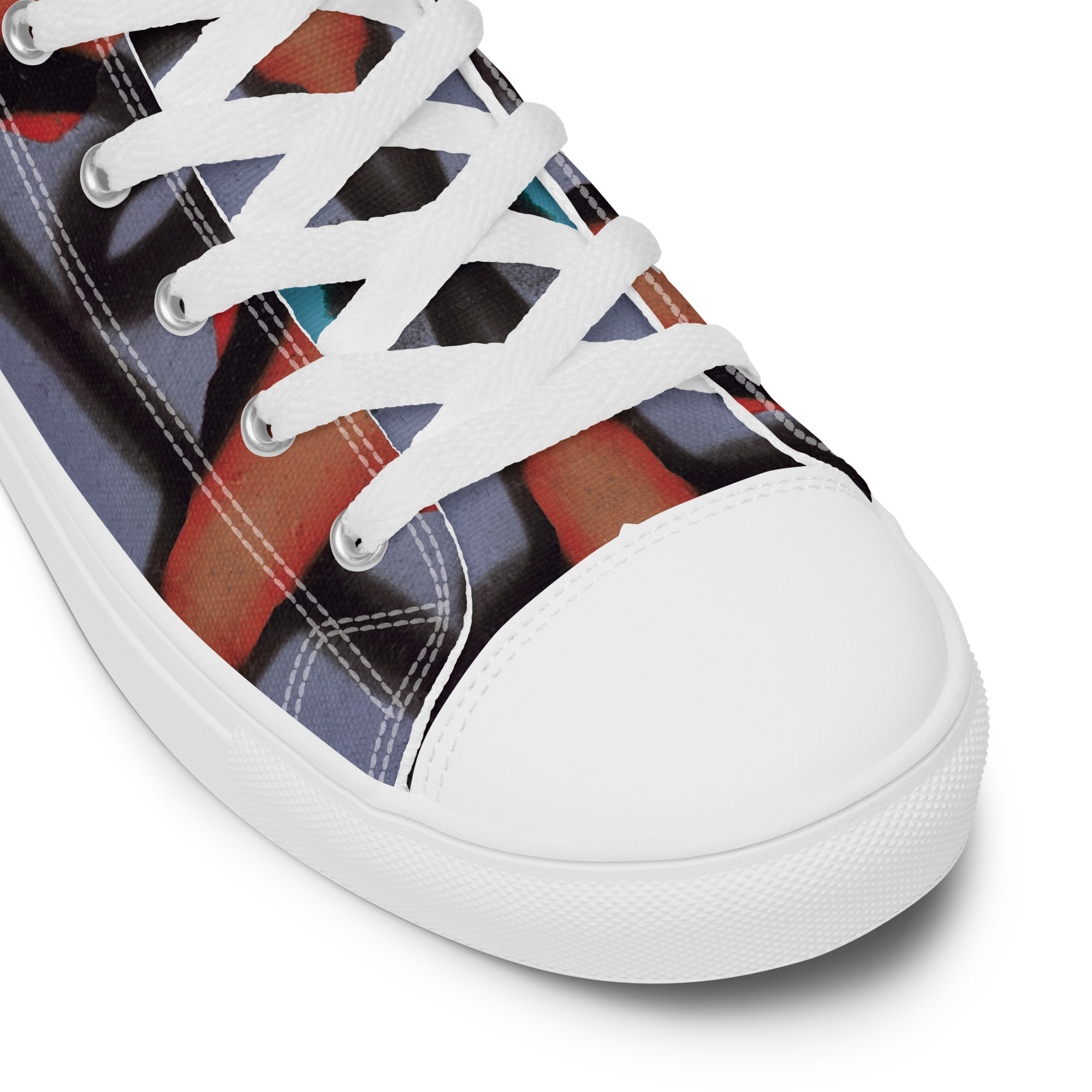 Leake Street N0 1 Women’s high top canvas shoes - Image 6