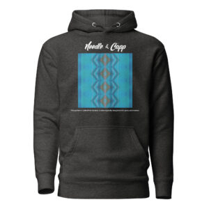Pink Scratch. Dark grey Unisex Hoodie